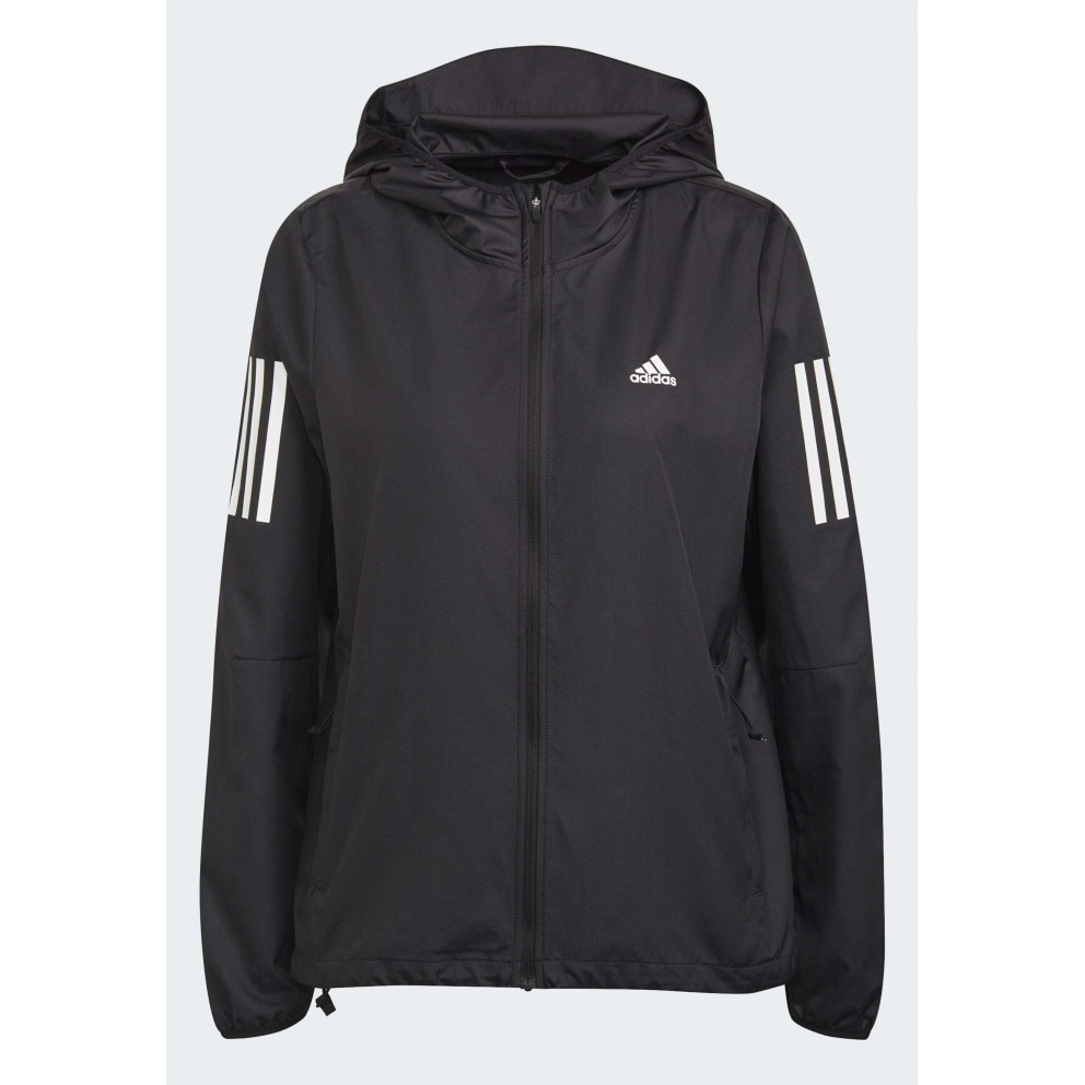 adidas Performance Own the Run Hooded Running Γυναικείο Αντιανεμικό Μπουφάν