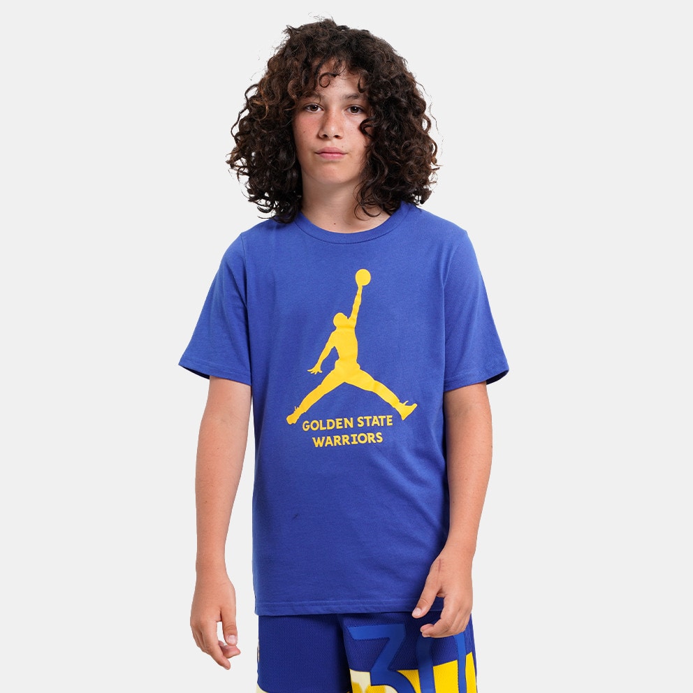 Jordan NBA Golden State Warriors Kids T shirt Blue EY2B7NBAS WAR