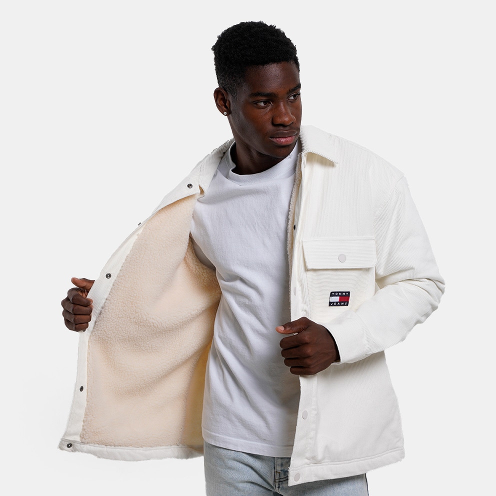 Tommy Jeans Sherpa Lined Cord Overshirt Regular Fit Men's Shirt