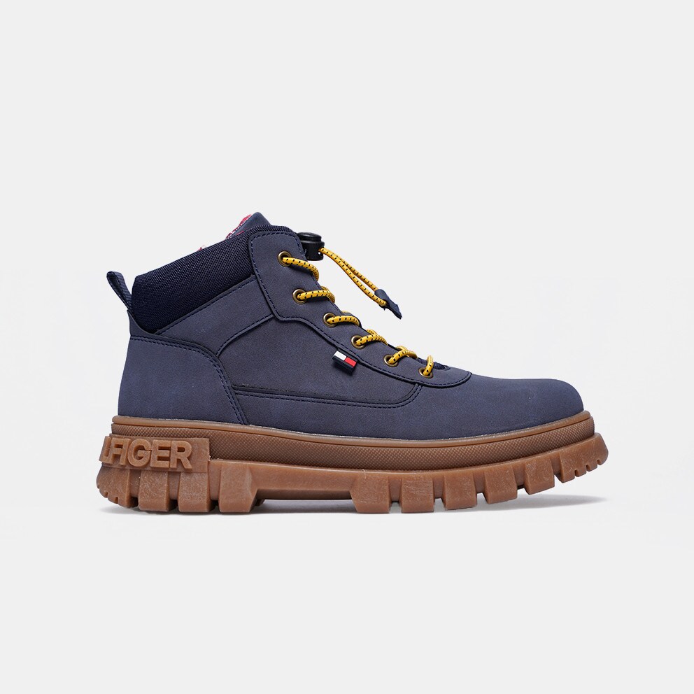 Tommy Jeans Lace Up Kids Boots Blue T3B5 33156 0316 800