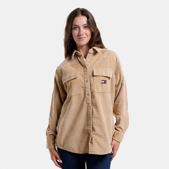 Tommy Jeans Cord Boyfriend Oversized Women's Shirt