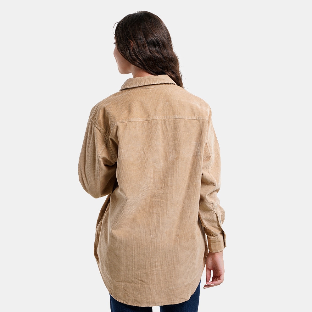 Tommy Jeans Cord Boyfriend Overshirt Oversized Γυναικείο Πουκάμισο