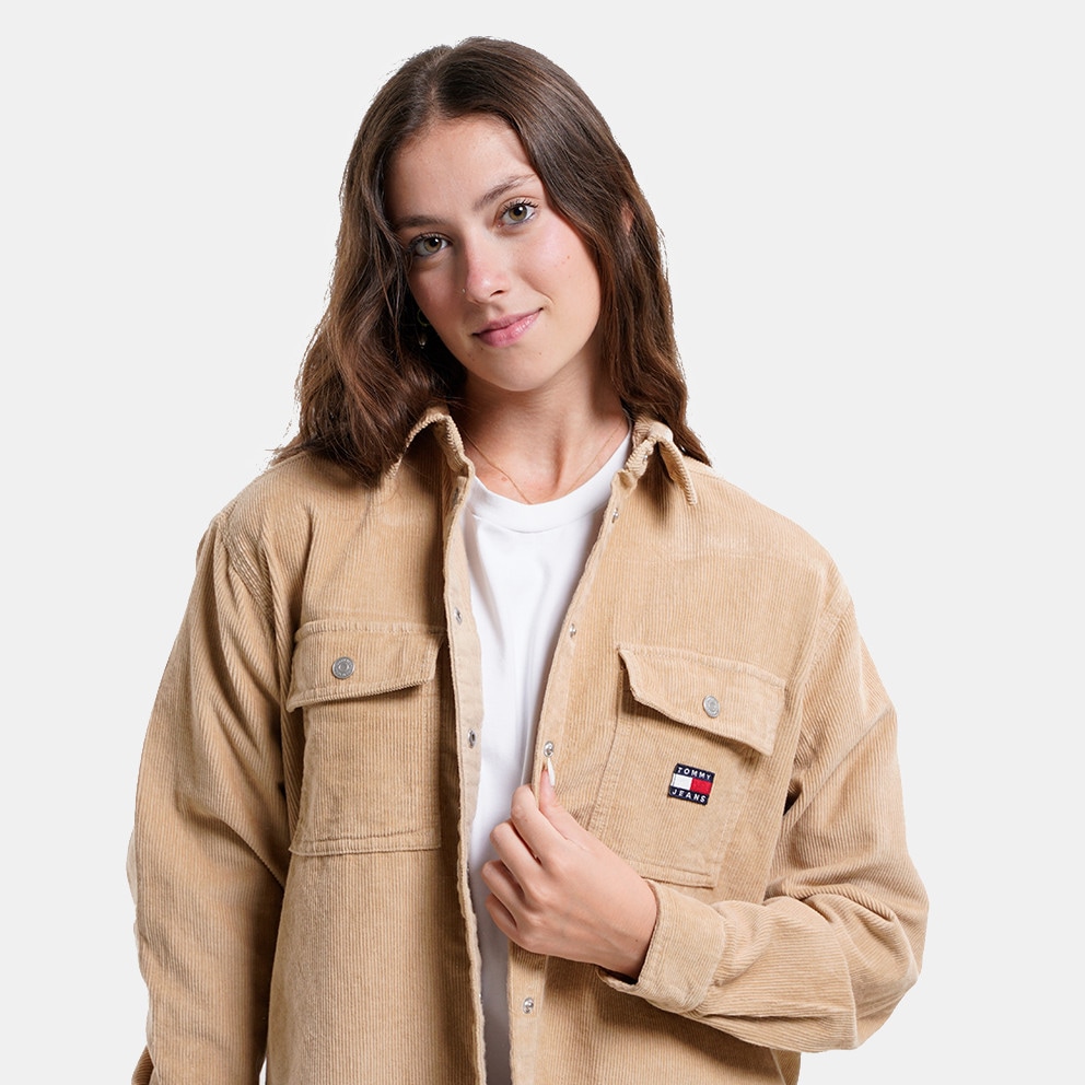 Tommy Jeans Cord Boyfriend Overshirt Oversized Γυναικείο Πουκάμισο