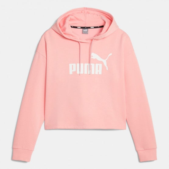 Puma Essential Γυναικεία Cropped Μπλούζα με Κουκούλα