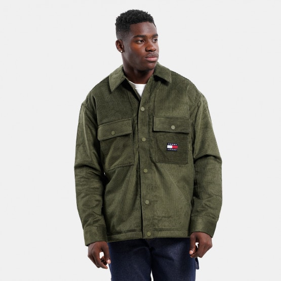 Tommy Jeans Sherpa Lined Cord Overshirt Regular Fit Men's Shirt