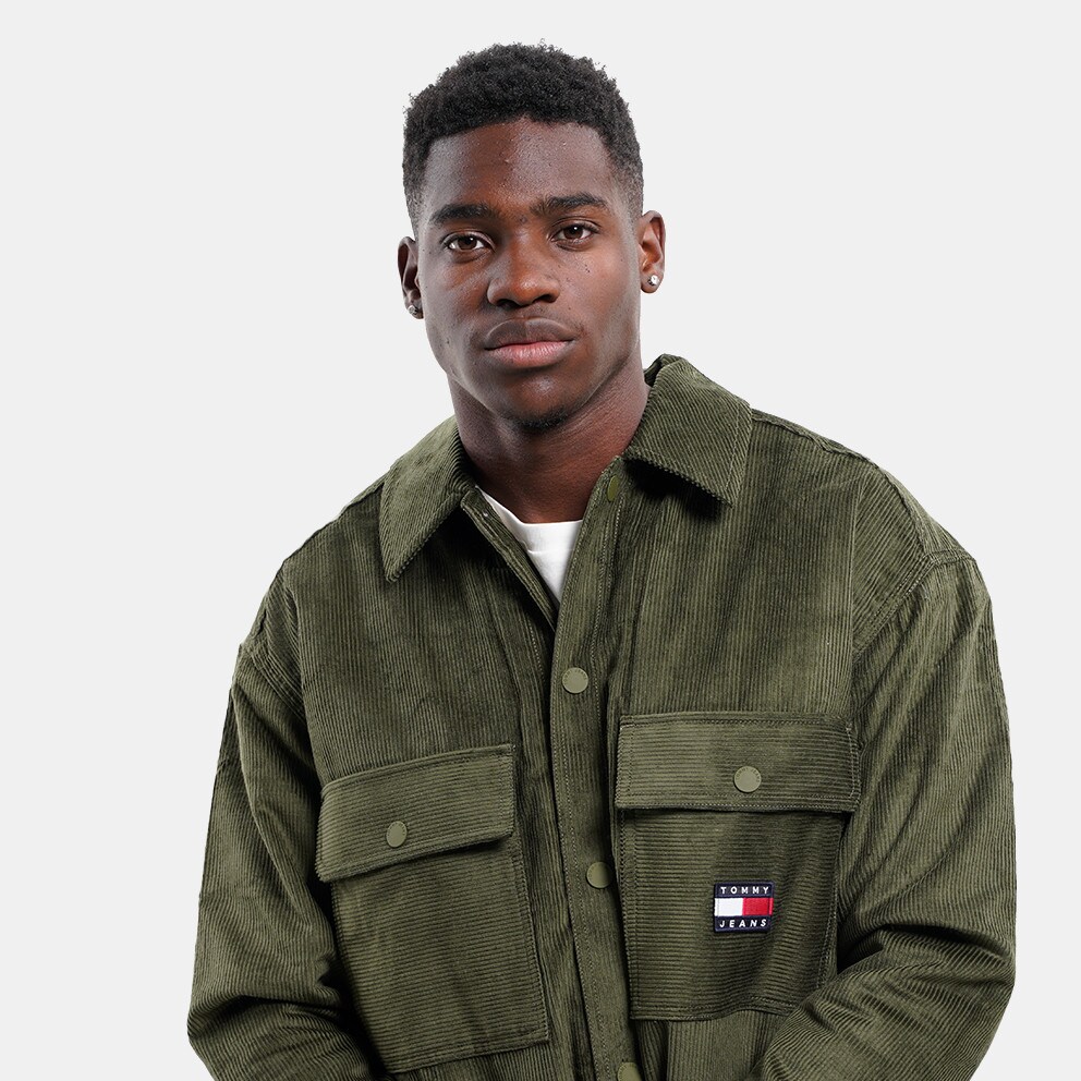 Tommy Jeans Sherpa Lined Cord Overshirt Regular Fit Men's Shirt