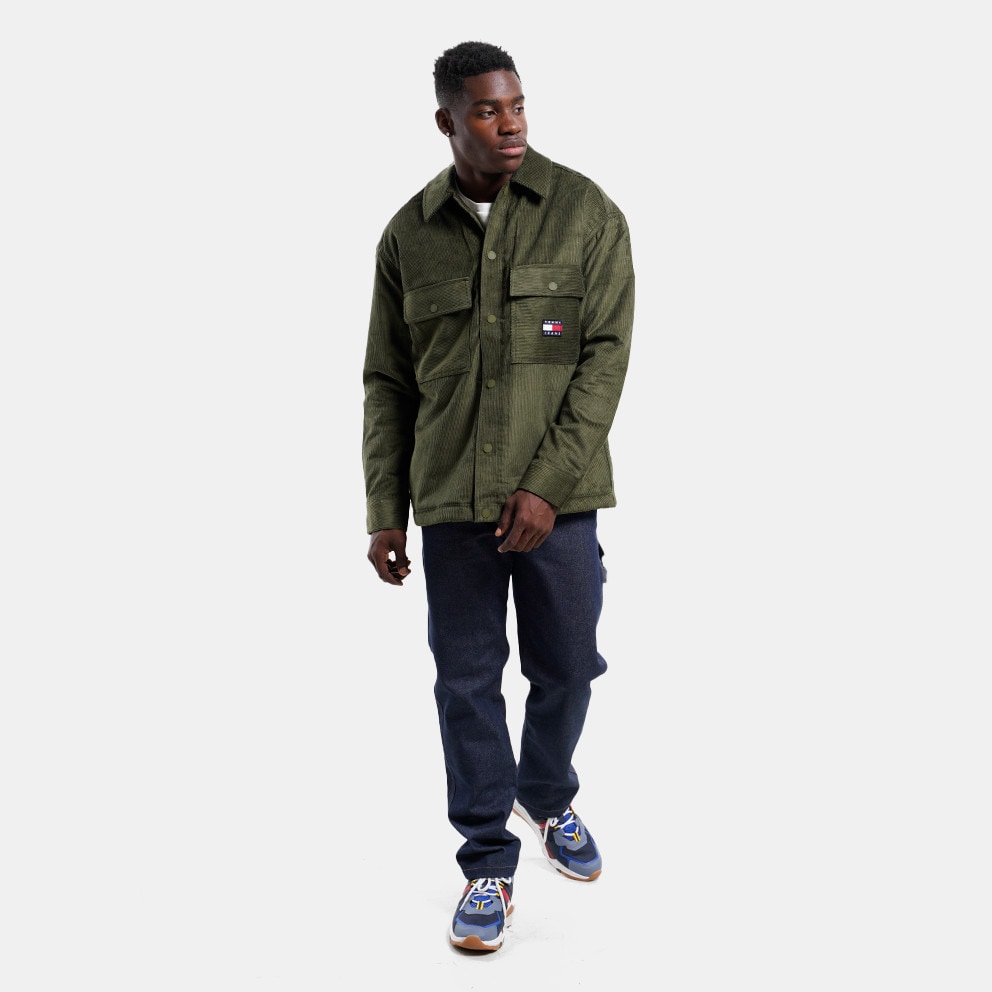 Tommy Jeans Sherpa Lined Cord Overshirt Regular Fit Men's Shirt