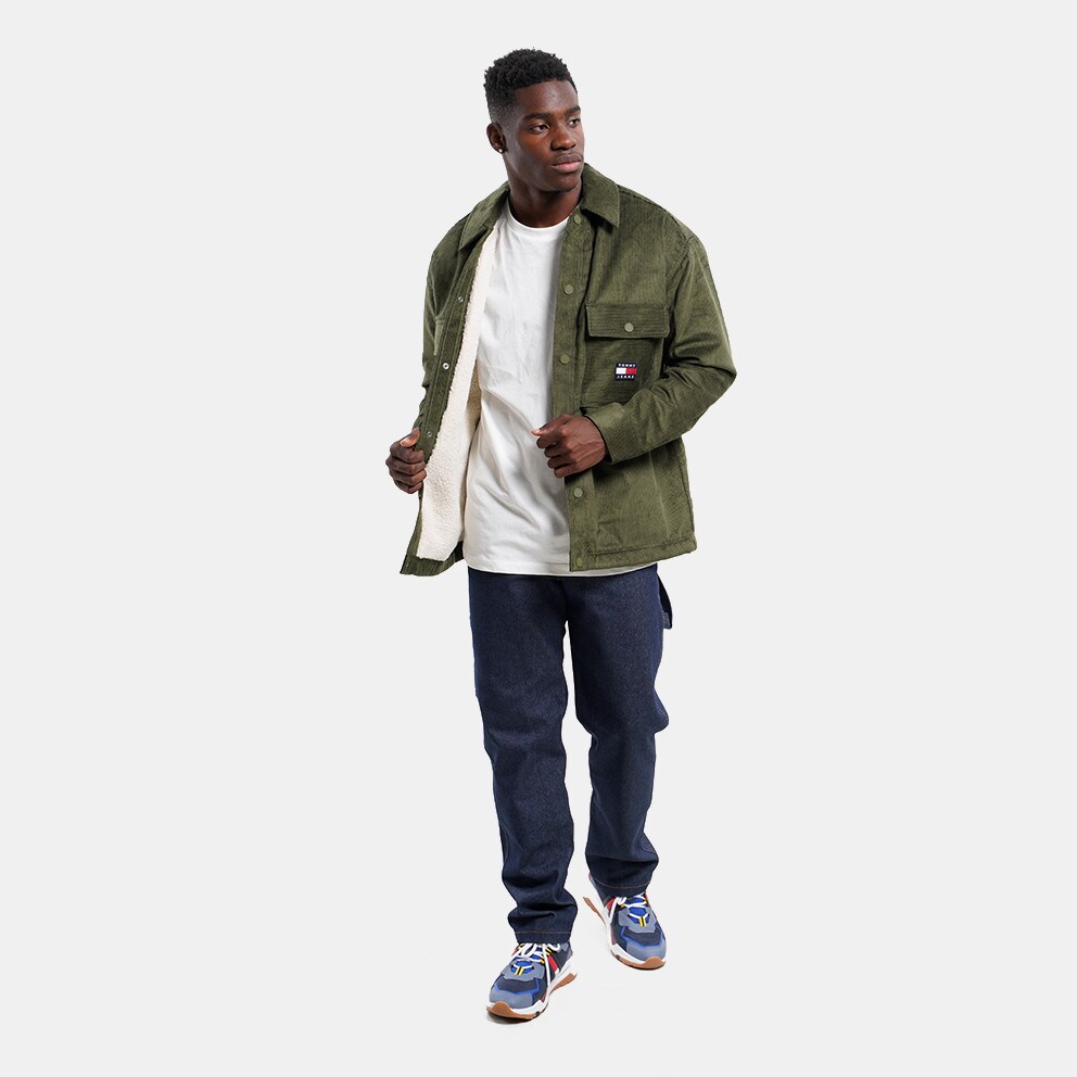 Tommy Jeans Sherpa Lined Cord Overshirt Regular Fit Men's Shirt
