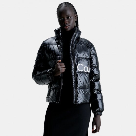 Calvin Klein Shiny Short Fitted Jacket