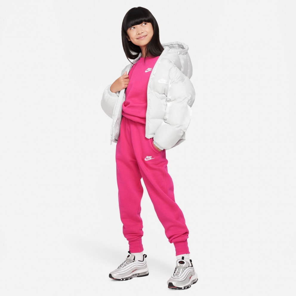 Nike Sportswear Club Fleece Older Kids' (Girls') High-Waisted Fitted Trousers