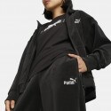 Puma Essentials Elevated Velour Straight Women's Track Pants