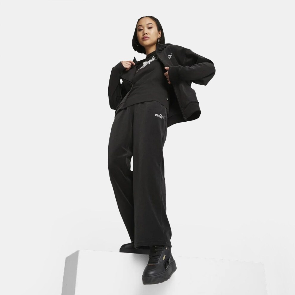 Puma Essentials Elevated Velour Straight Women's Track Pants