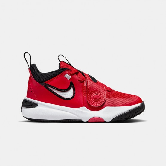 Nike Team Hustle D 11 Kids' Basketball Boots Red DV8994-602