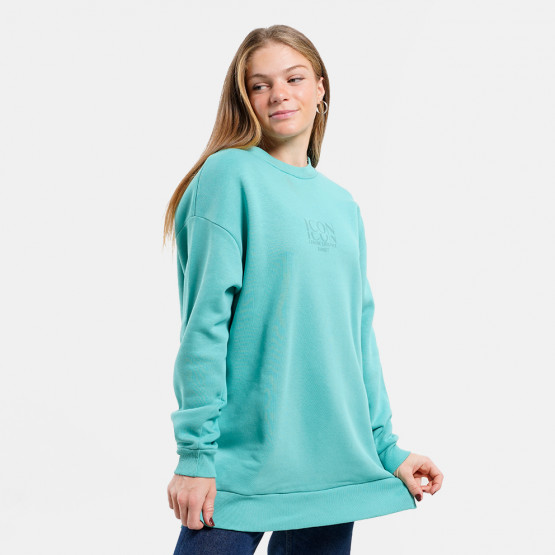 Target Loose  Crewneck Side Slits Fleece "Icon" Women's Sweatshirt