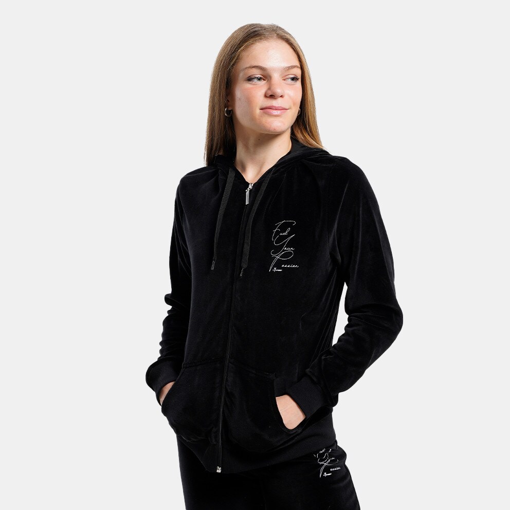 Target Hoodie Velour Fuel Γυναικεία Ζακέτα