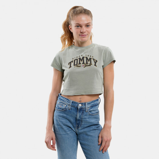 Tommy Jeans Tjw Bby Crp Lux Varsity Ss