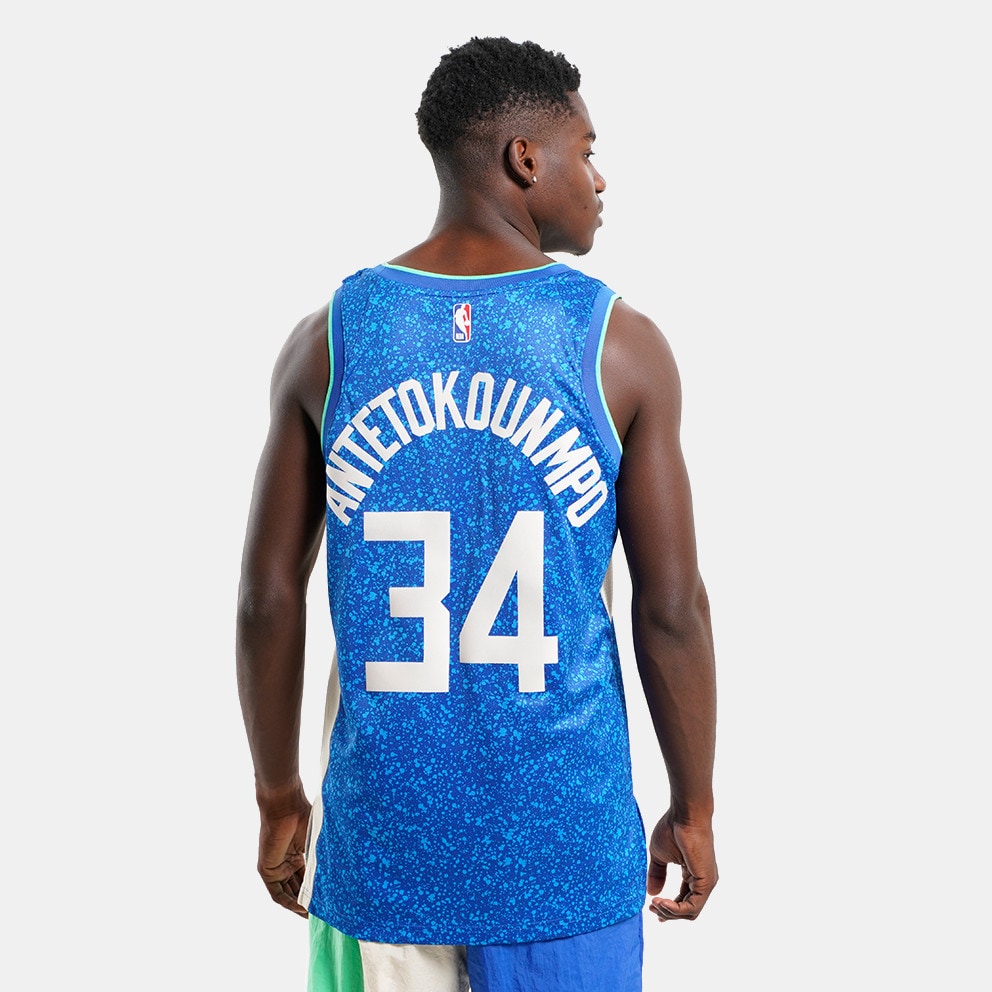 Nike Dri-FIT NBA Giannis Antetokounmpo Milwaukee Bucks City Edition 2023 Swingman Basketball Jersey