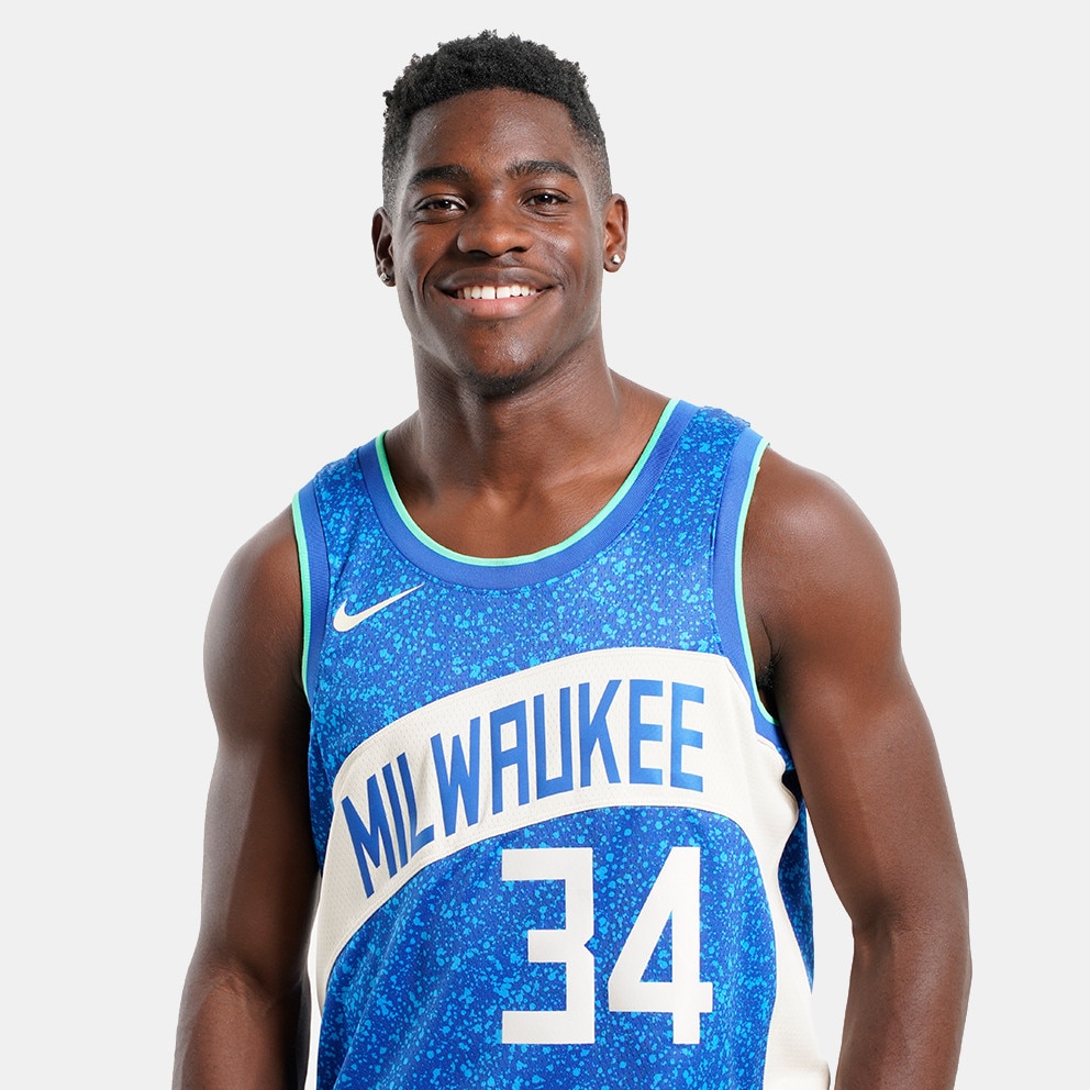 Nike Dri-FIT NBA Giannis Antetokounmpo Milwaukee Bucks City Edition 2023 Swingman Basketball Jersey