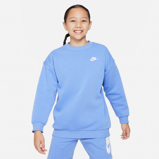 Nike Sportswear Club Fleece Oversized Παιδική Μπλούζα Φούτερ