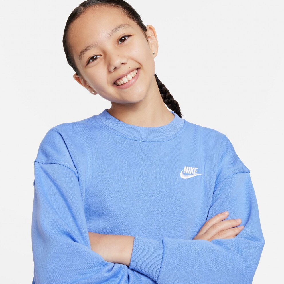 Nike Sportswear Club Fleece Oversized Παιδική Μπλούζα Φούτερ