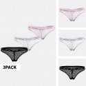 Tommy Jeans 3-Pack Γυναικεία Εσώρουχα
