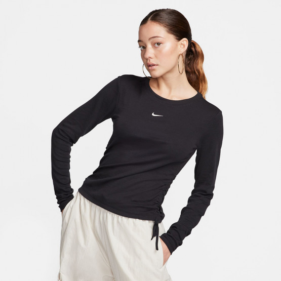 Nike Sportswear Ribbed Γυναικεία Cropped Μπλούζα με Μακρύ Μανίκι