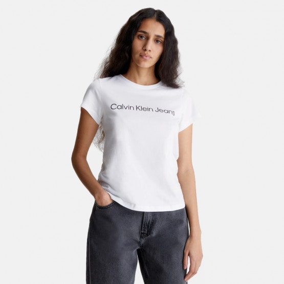 Calvin Klein Core Institutional Logo Slim Fit Women's T-Shirt
