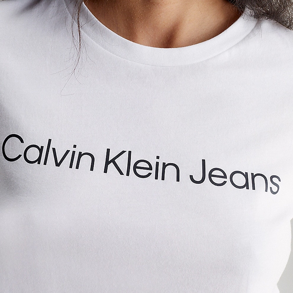 Calvin Klein Core Instit Logo Slim Fit Women's T-shirt