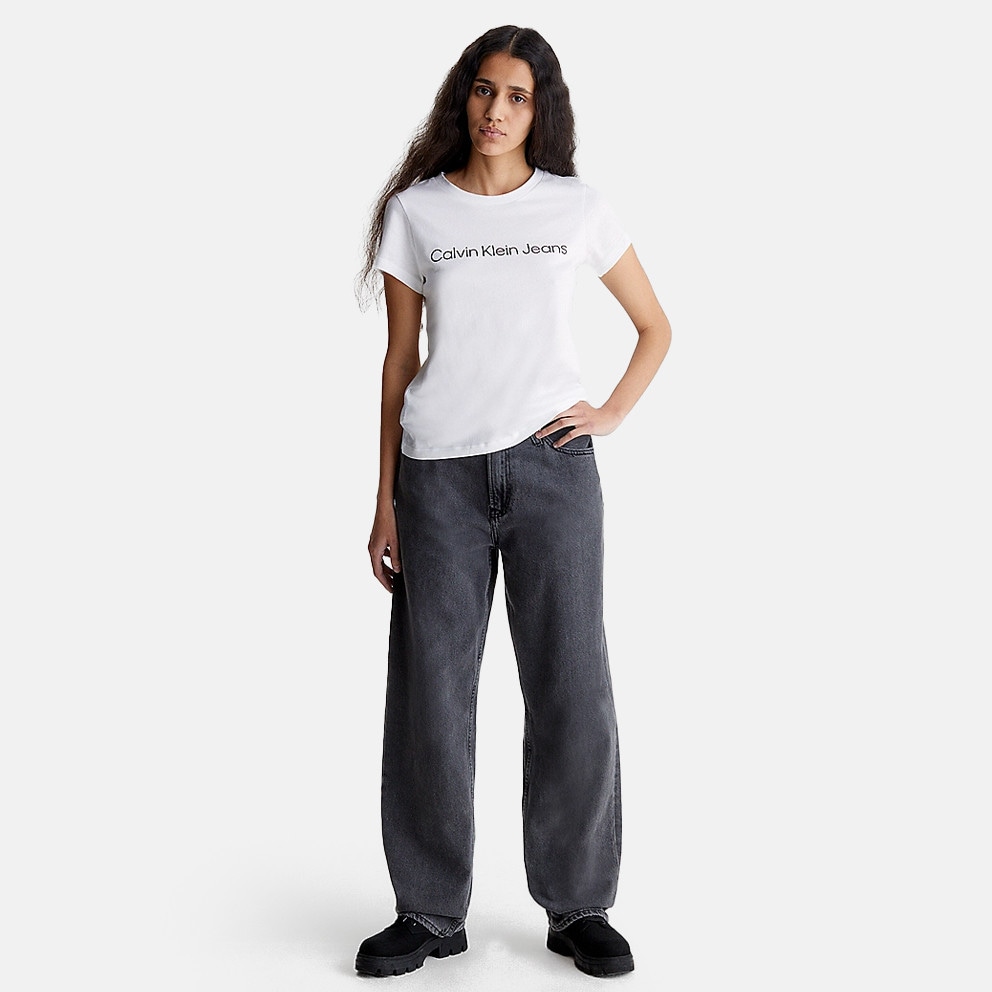 Calvin Klein Core Instit Logo Slim Fit Women's T-shirt