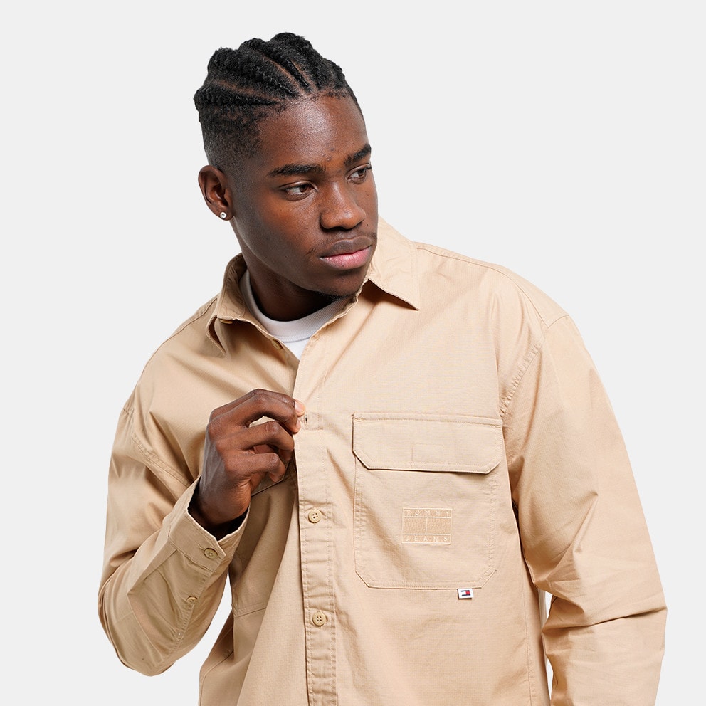 Tommy Jeans Tonal Flag Cargo Oversized Men's Overshirt