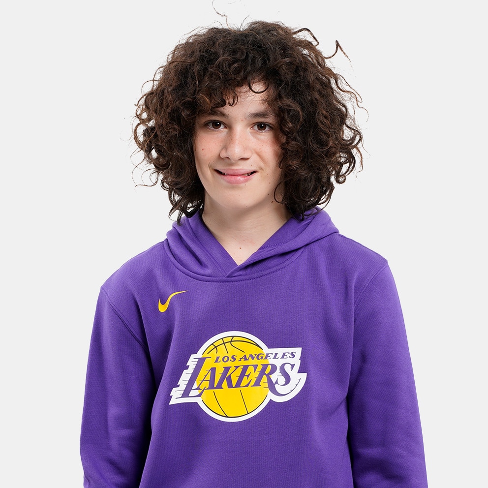 Nike Club Los Angeles Lakers Logo Fleece Παιδική Μπλούζα με Κουκούλα