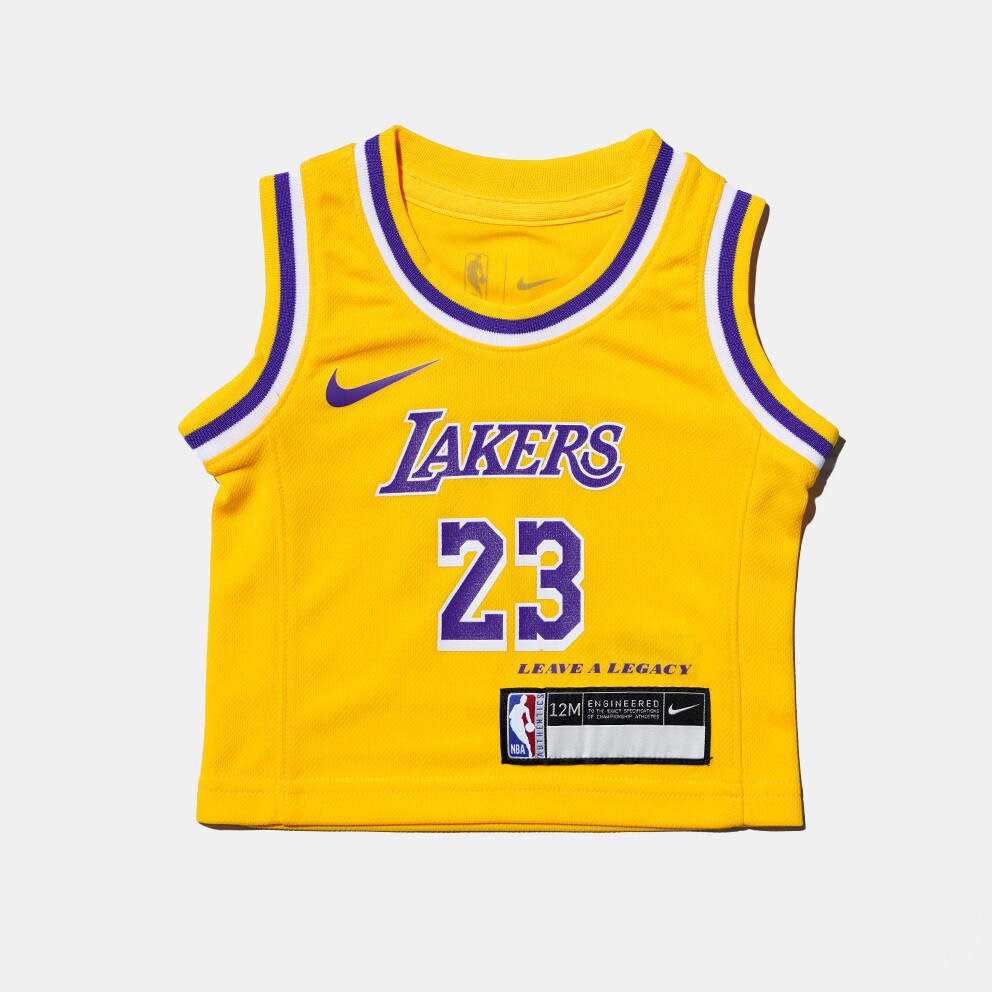 Nike Nba Kids La Lakers Lebron James Icon Edition Swingman Infants' Basketball Jersey