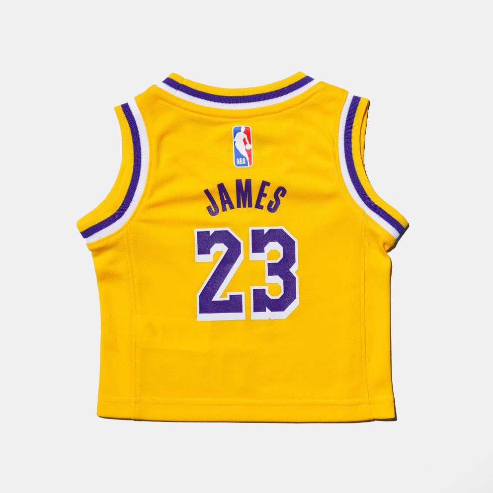 Nike Nba Kids La Lakers Lebron James Icon Edition Swingman Infants' Basketball Jersey