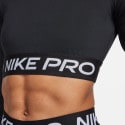 Nike Pro 365 Dri-FIT Γυναικεία Cropped Μπλούζα με Μακρύ Μανίκι