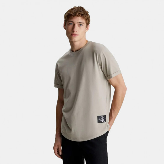 Calvin Klein Badge Turn Up Sleeve Ανδρικό T-shirt