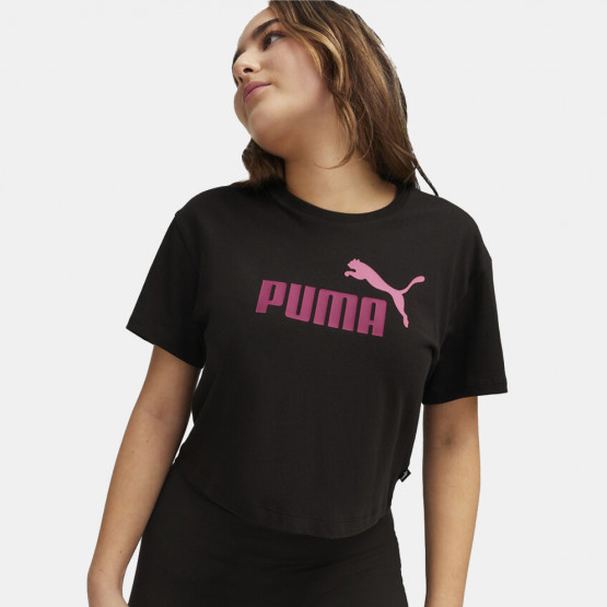 Puma Girls Logo Cropped Tee