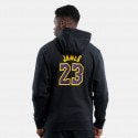 Nike Lakers LeBron James N&N Ανδρική Μπλούζα με Κουκούλα