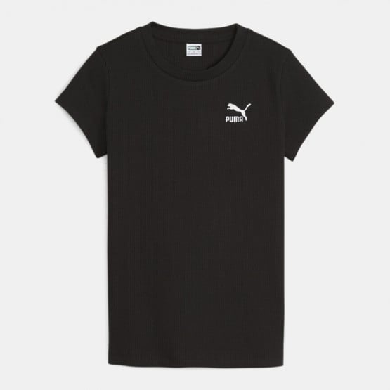 Puma Classics Ribbed Slim Γυναικείο T-shirt