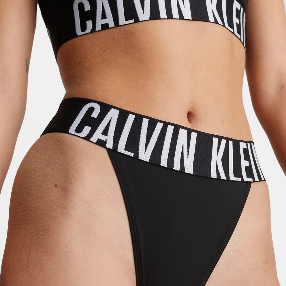 Calvin Klein High Leg Thong Black 000QF7638E UB1
