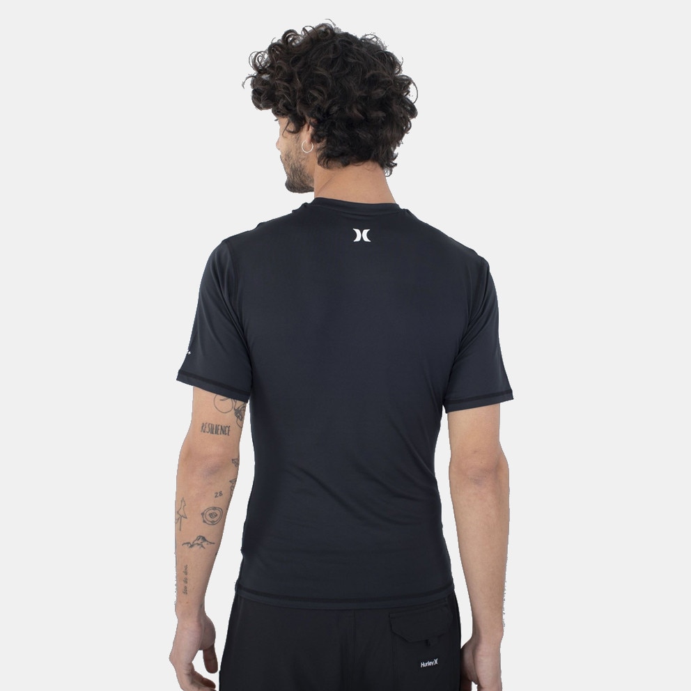 Hurley Oao Quickdry Rashguard Ss Μπλουζα Ανδρικο