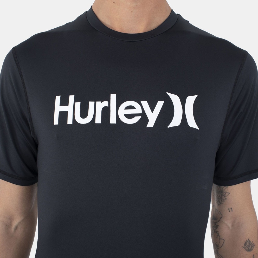 Hurley Oao Quickdry Rashguard Ss Μπλουζα Ανδρικο