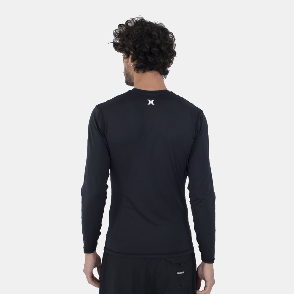 Hurley Oao Quickdry Rashguard Ls Μπλουζα Ανδρικο