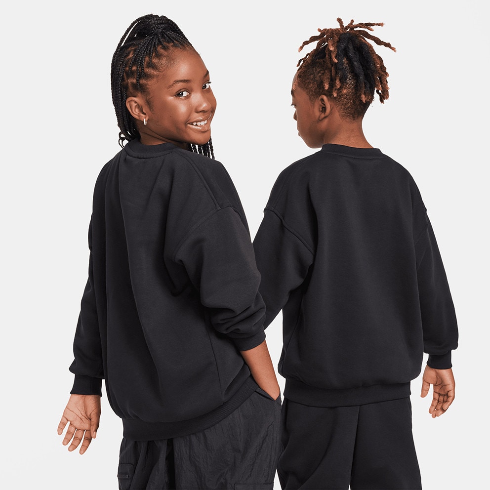 Nike G Nsw Club Flc Bf Crew Ls Shne
