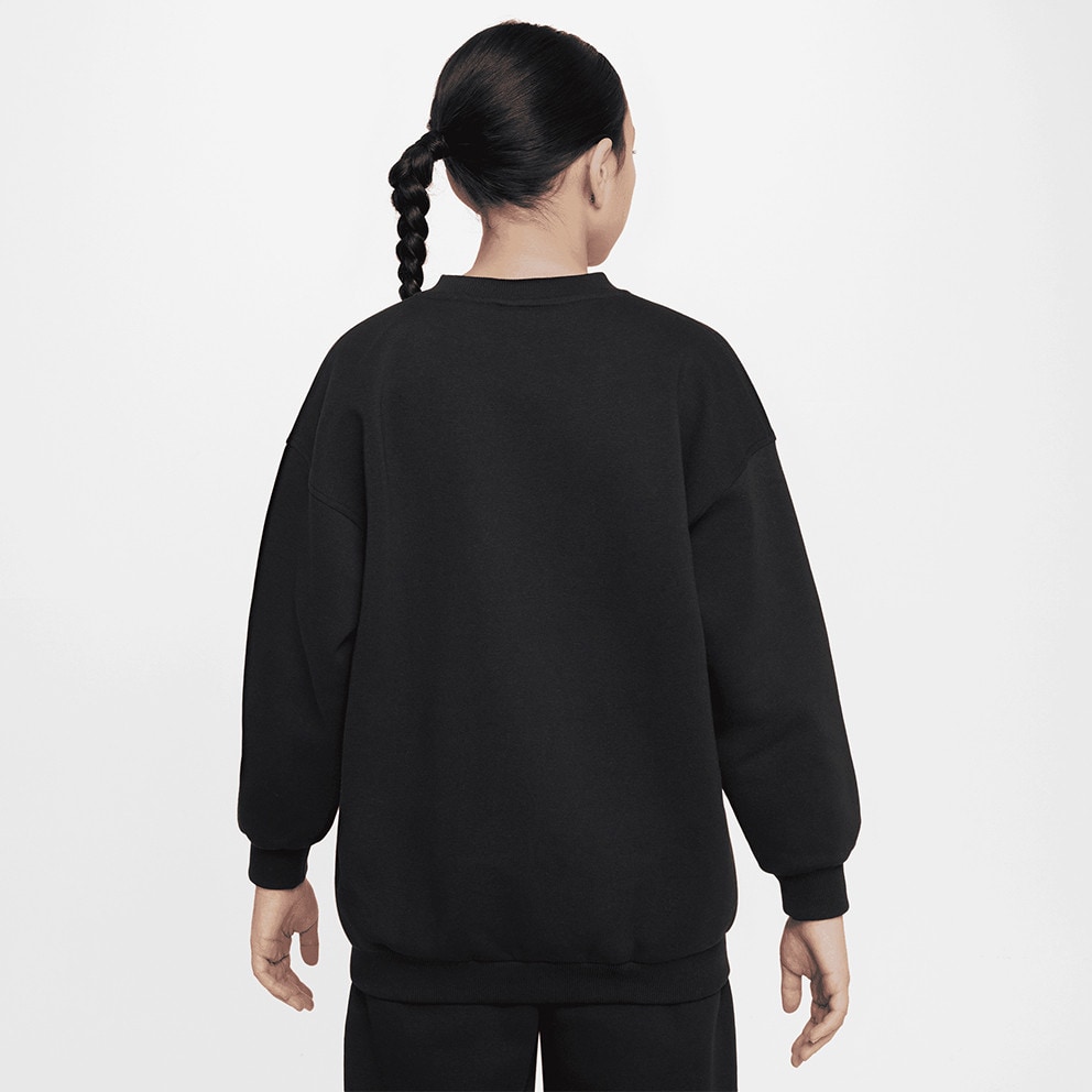 Nike G Nsw Club Flc Bf Crew Ls Shne
