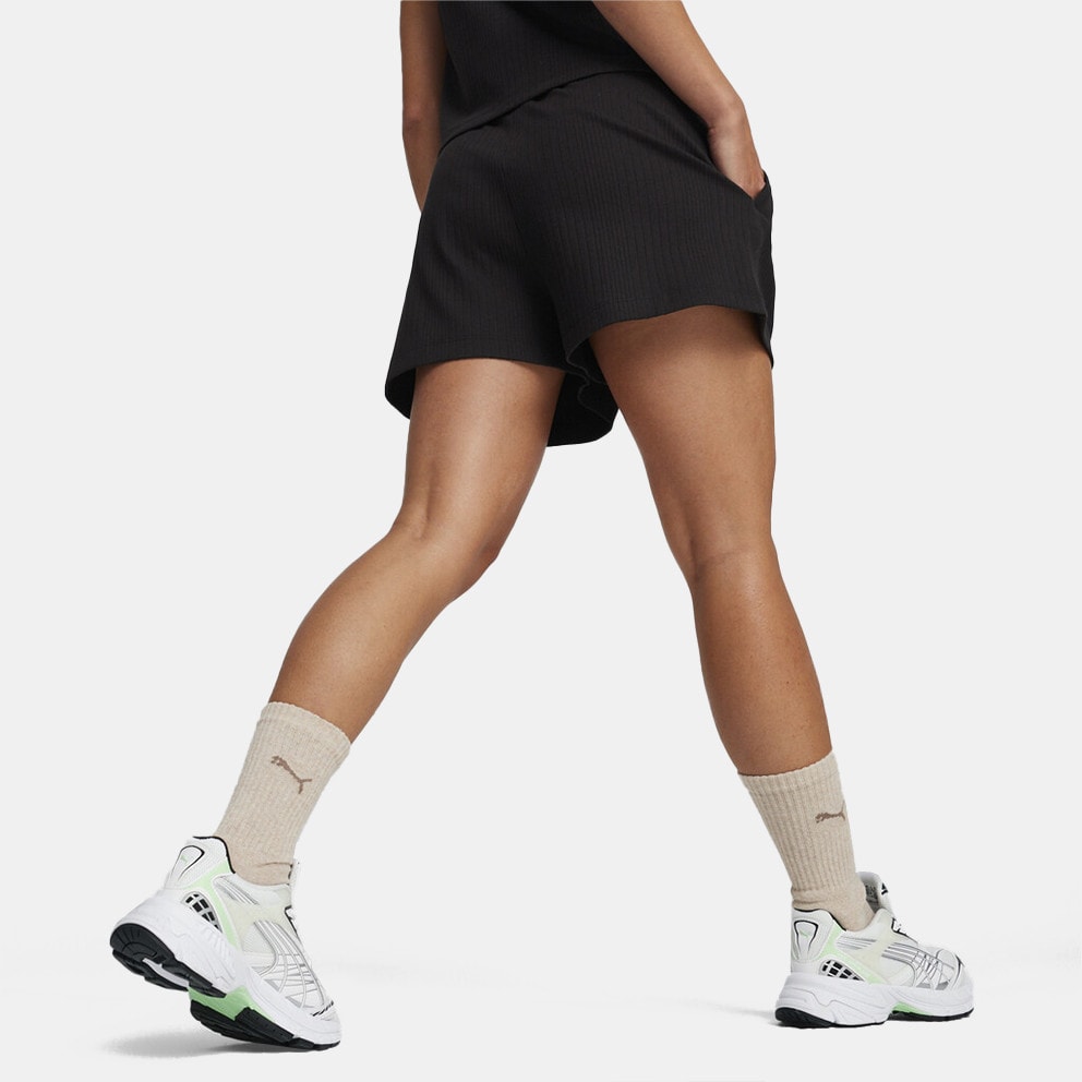 Puma Classics Ribbed A-Line Shorts