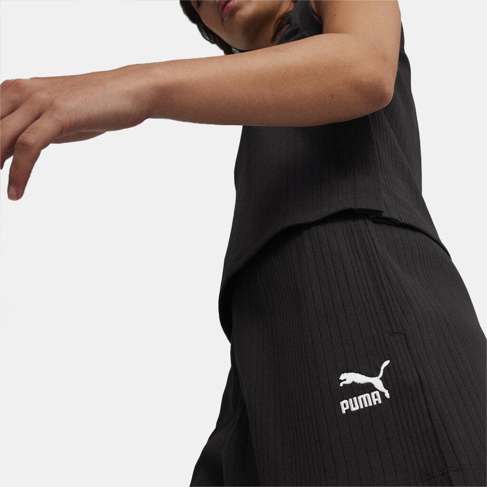 Puma Classics Ribbed A-Line Shorts