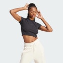 adidas Lounge Ribbed Crop Tee