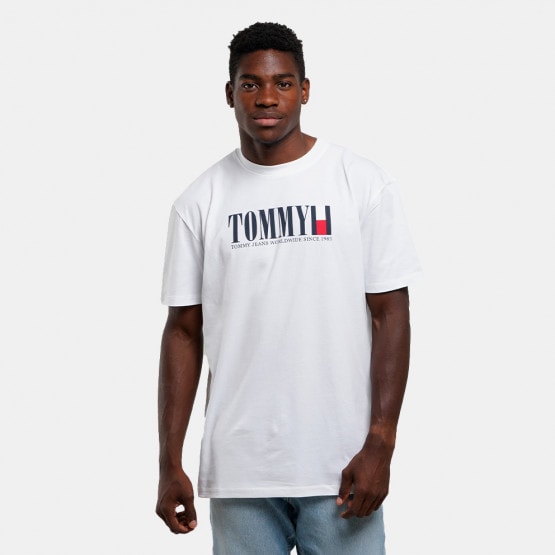 Tommy Jeans Dna Flag Men s T shirt White DM0DM18533 YBR