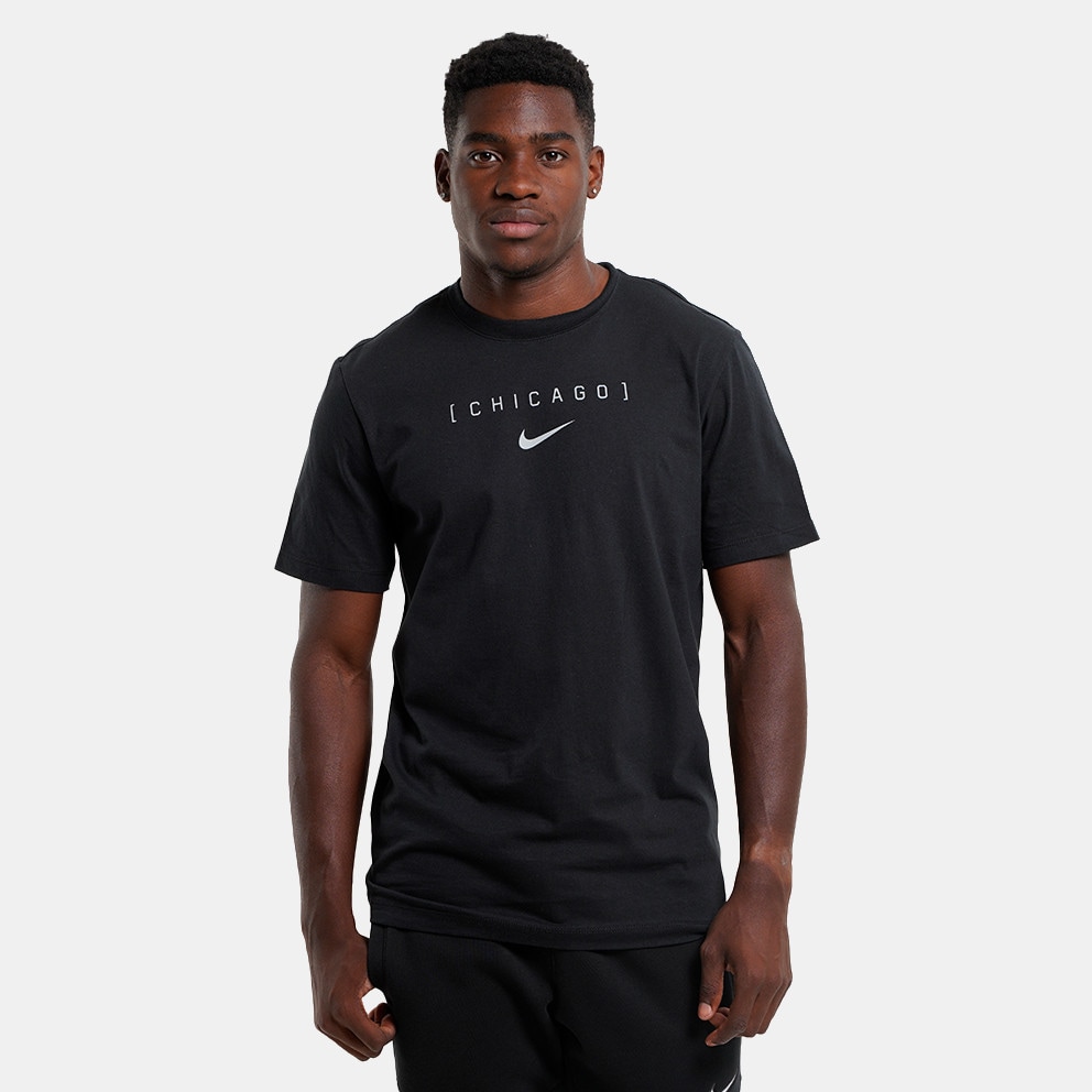 Nike Men's Large Logo Back Stack Cotton Tee