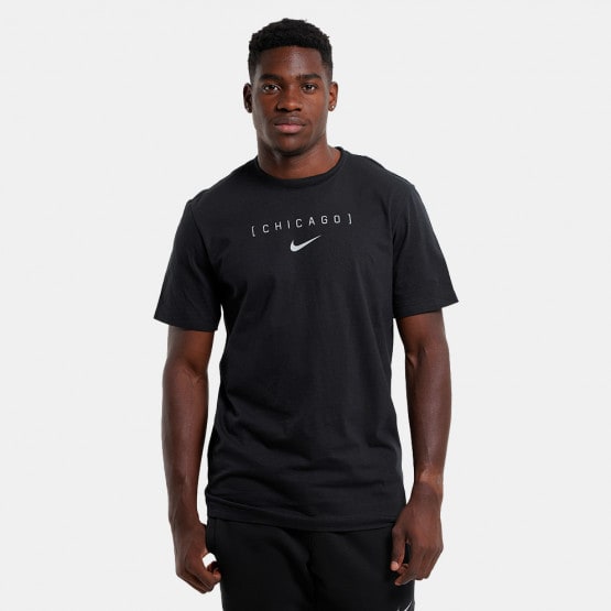 Nike Men's Large Logo Back Stack Cotton Tee